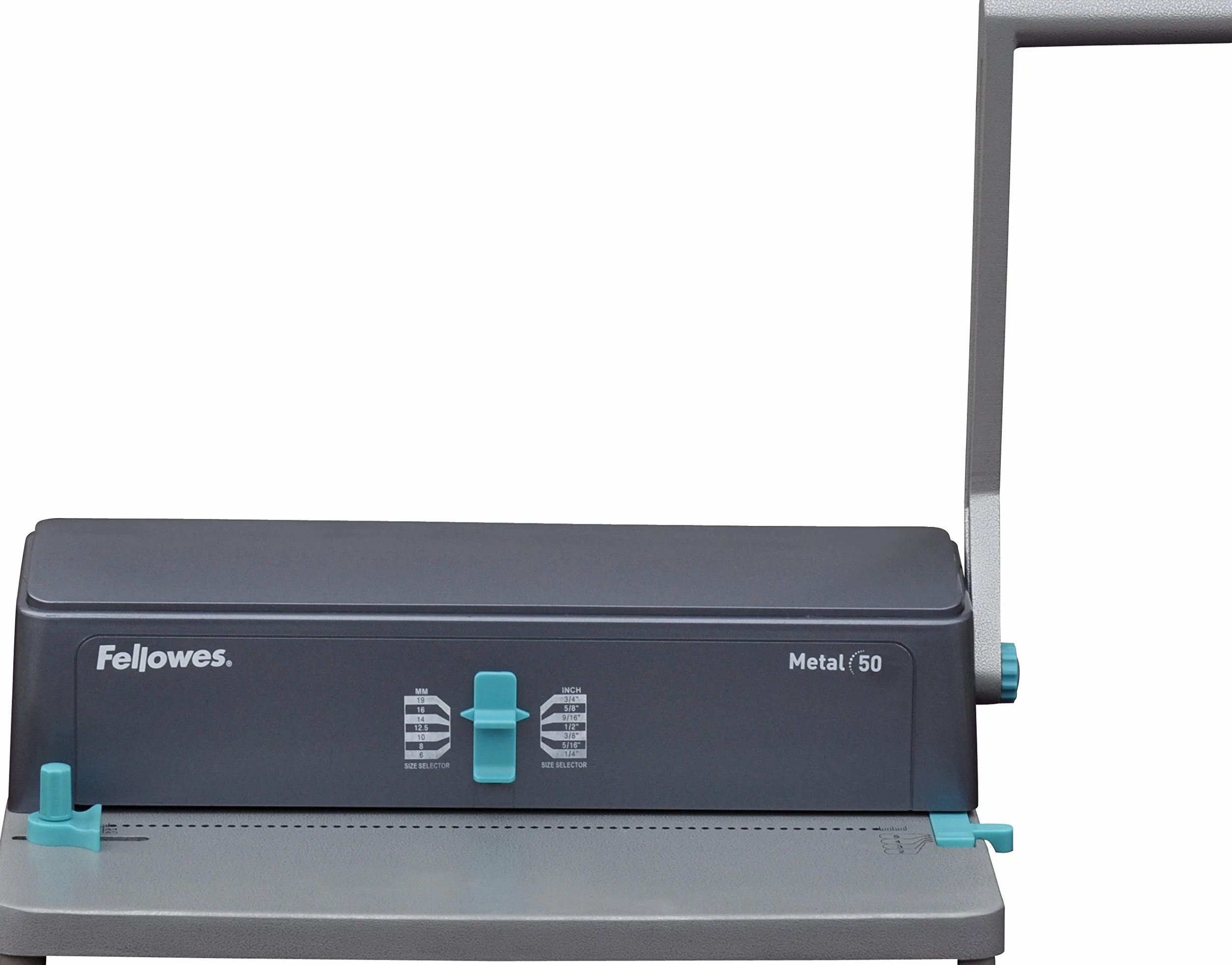 Fellowes Encuadernadora manual de espiral metálico, Uso Moderado, Gris, A4