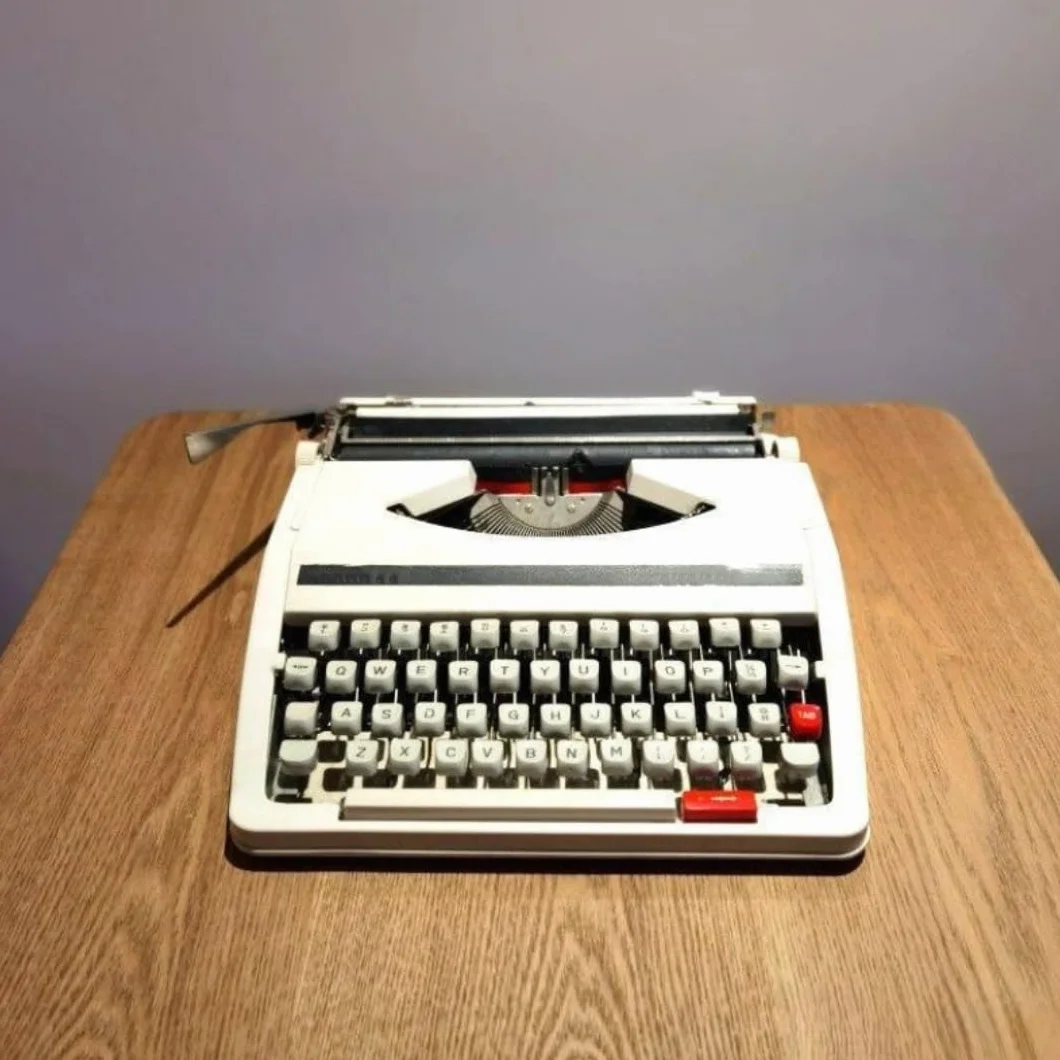 Máquina de Escribir Manual Retro clásica Teclado mecánico de Estilo Vintage Máquina de Escribir Tradicional inalámbrica