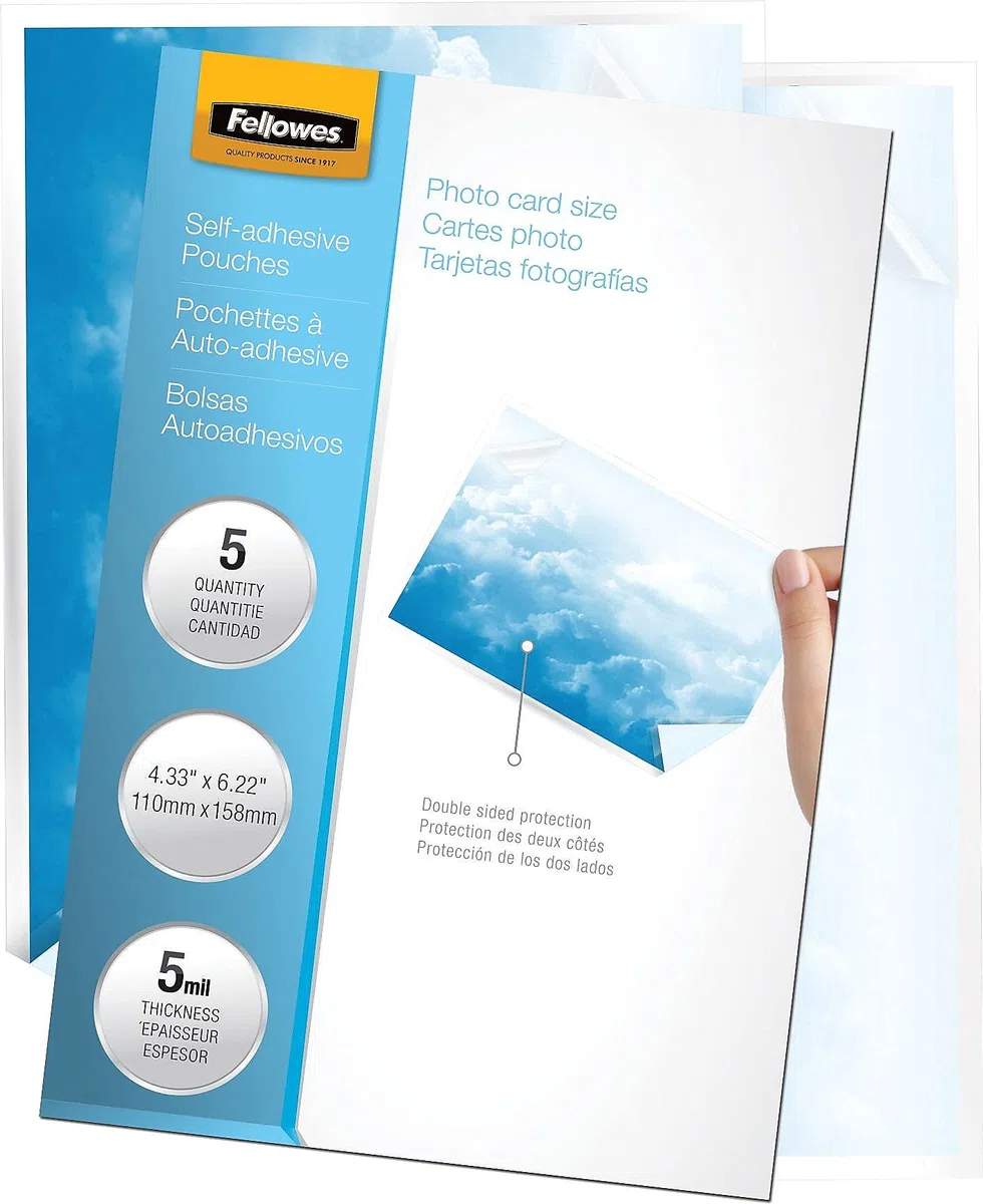 Fellowes Photo tamaño fundas para plastificar (5220401) -
