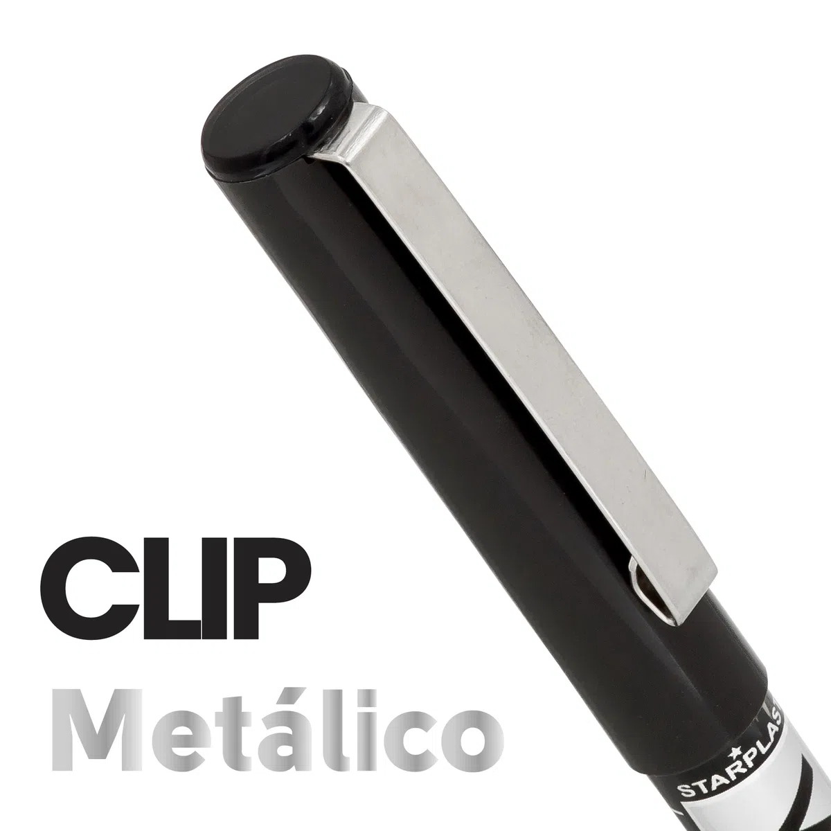 Starplast 24 BOLÍGRAFOS W5 TINTA LÍQUIDA Pigmento profesional, larga duración, punta fina 0.5mm para escribir - Negro y Azul