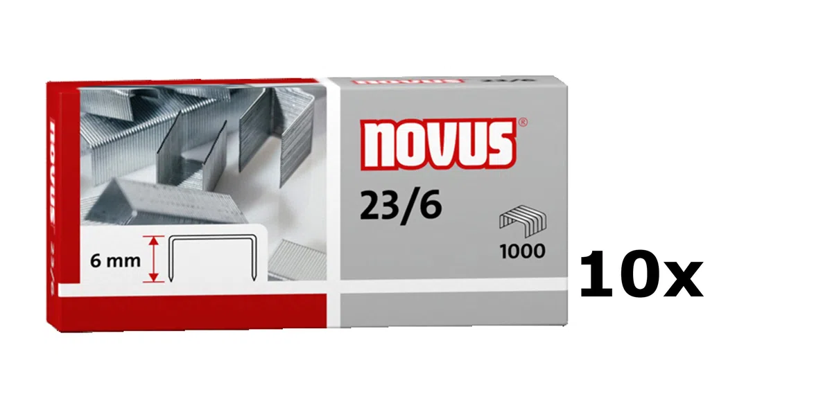 Novus – Grapas para Grapadora Dispositivos con una Longitud de Pata de 6 mm