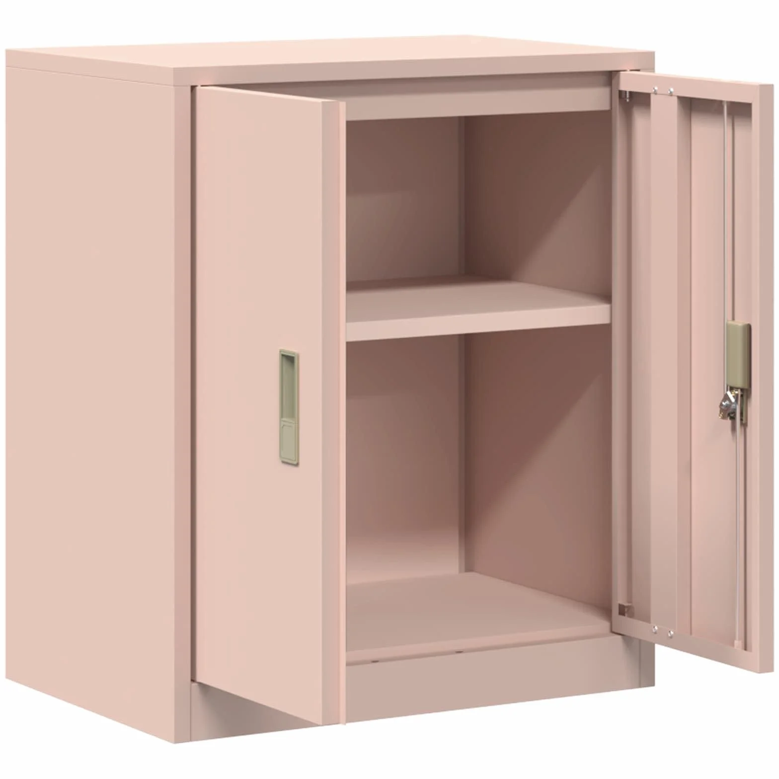 vidaXL Armario de Almacenamiento Rosa 60x40x70 cm Acero con Cerradura