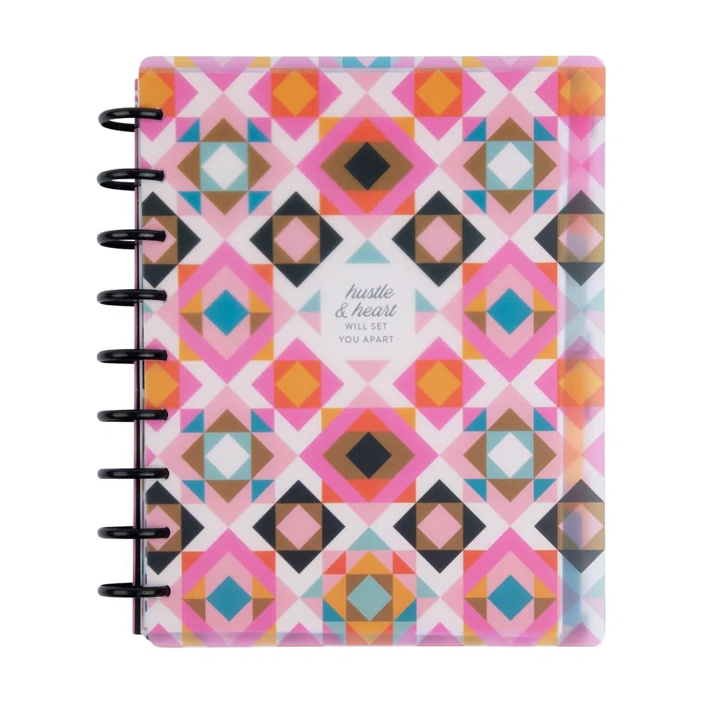 Happy Planner - Planificador mensual sin fecha + notas, planificador mensual, planificador de 12 meses, tema casero, tamaño clásico, 95 páginas, 4 divisores, 12 hojas de calcomanías para planificador,