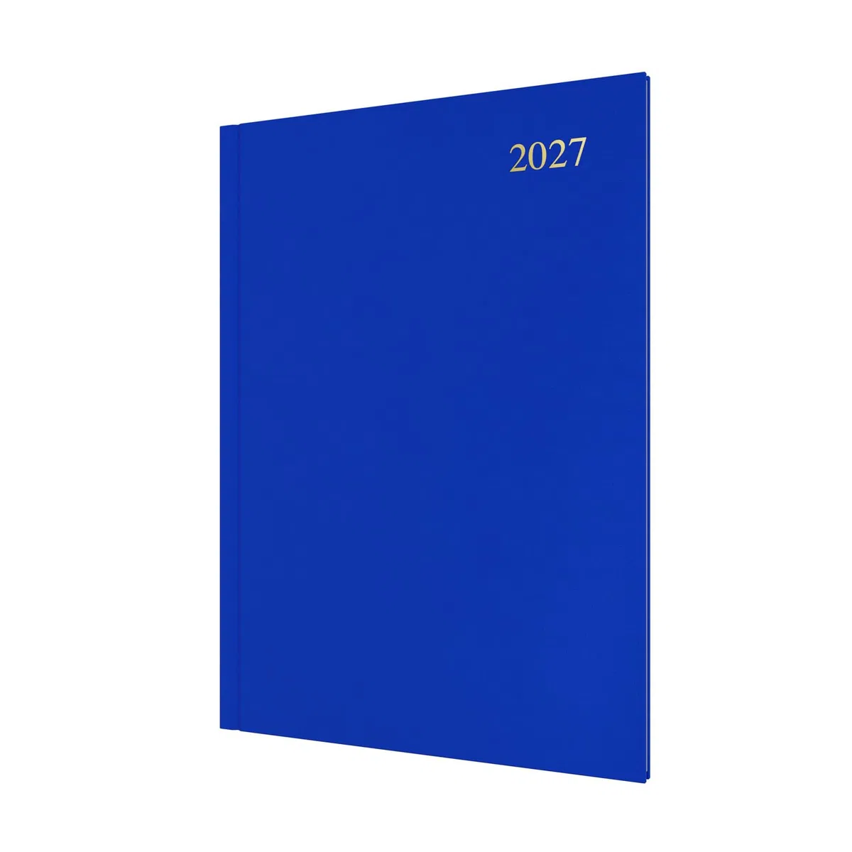 Agenda anual 2027, agenda semanal de 12 meses, tamaño A4, tapa dura en azul, gama esencial Collins Debden (ESSA43.60-27)