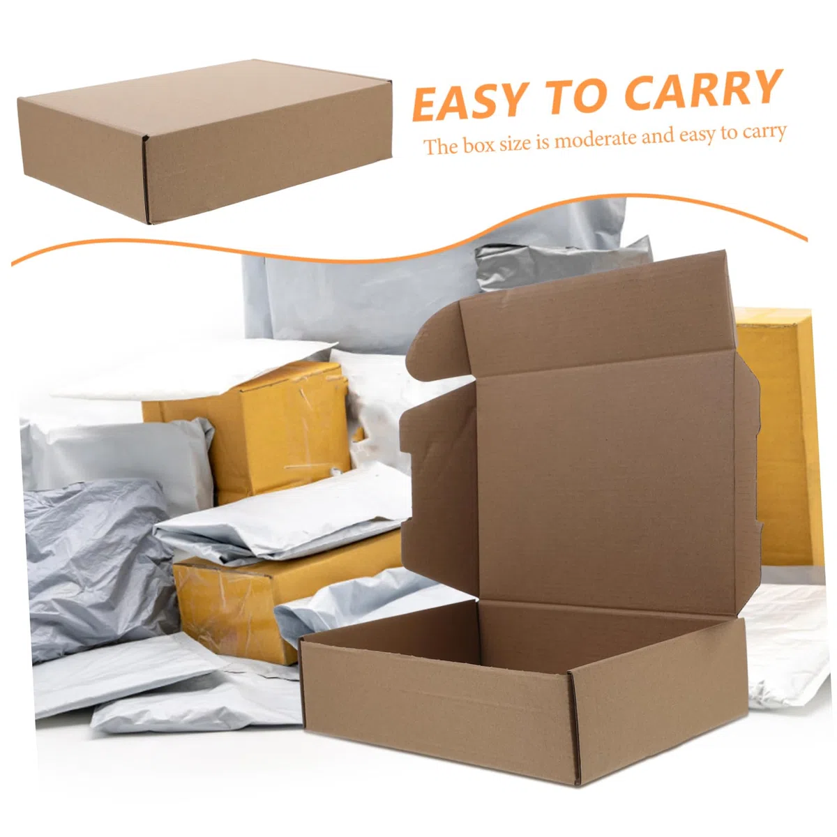 25piezas Cajas Para Envío y Almacenamiento Cajas De Embalaje De Cartón Recyclable y