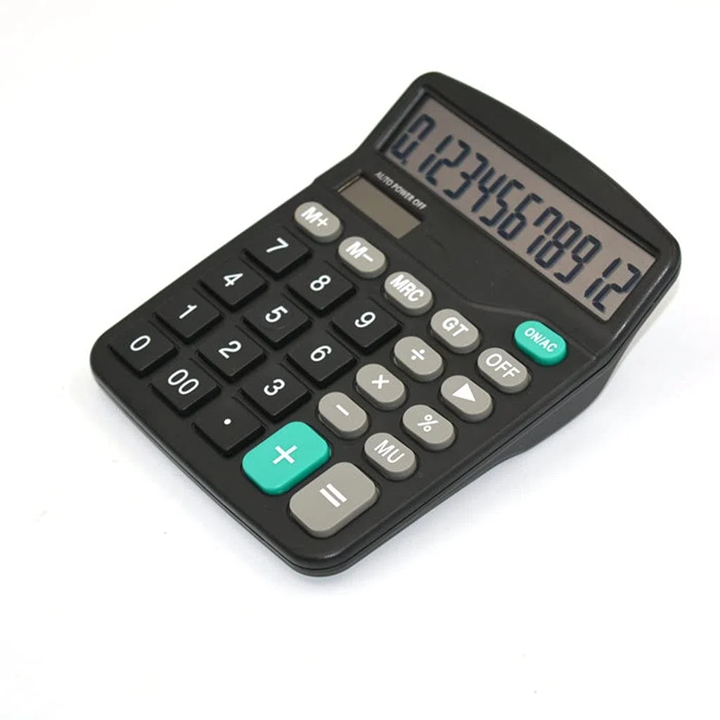 FMURY - Calculadoras electrónicas de escritorio de pantalla grande de 12 dígitos para el hogar, oficina, escuela, herramientas de contabilidad financiera