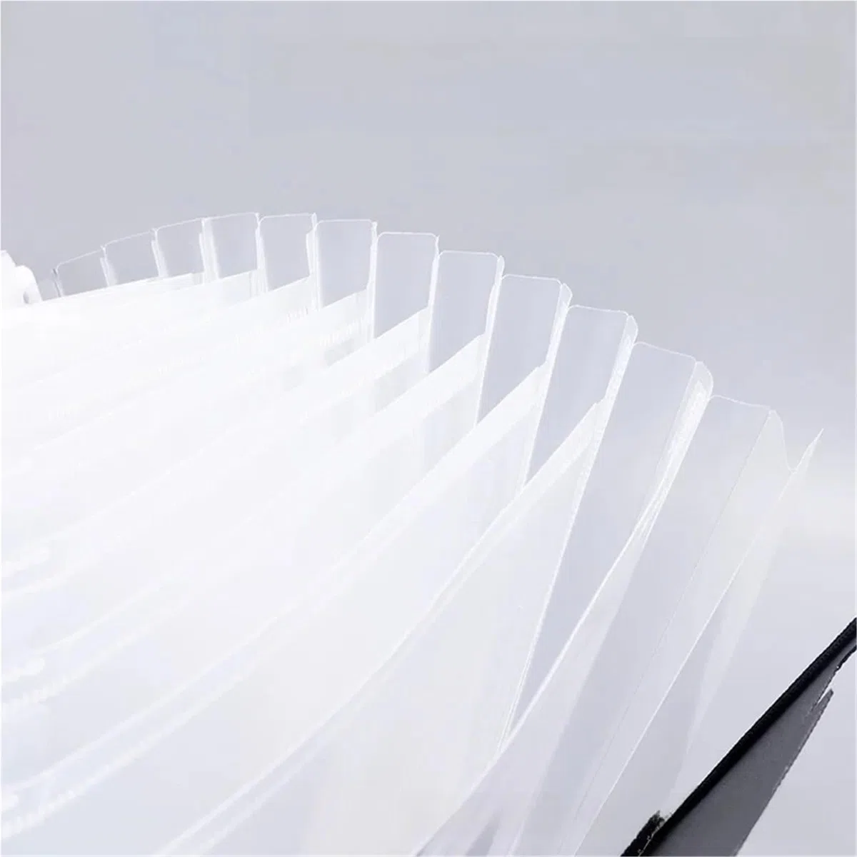 Carpeta Clasificadora Carpeta de archivos acordeón | Organizador de papel portátil A4, carpeta multicapa for documentos de exámenes de estudiantes(Black)