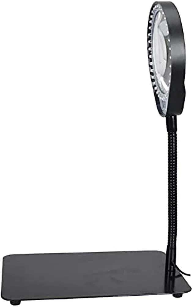 Lupas, Lámpara de Aumento LED de Escritorio Brillo Ajustable Manguera de Curva Flexible Mantenimiento Lectura Iluminación Lupa/10* Vision