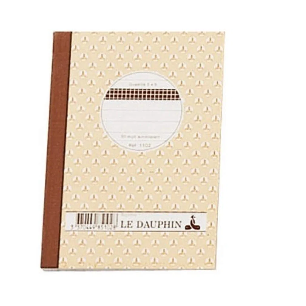 Le Dauphin 1112 - Cuadernos de papel autocopiativo (10 unidades, 50 páginas dobles, papel cuadriculado, 210 x 148 mm)