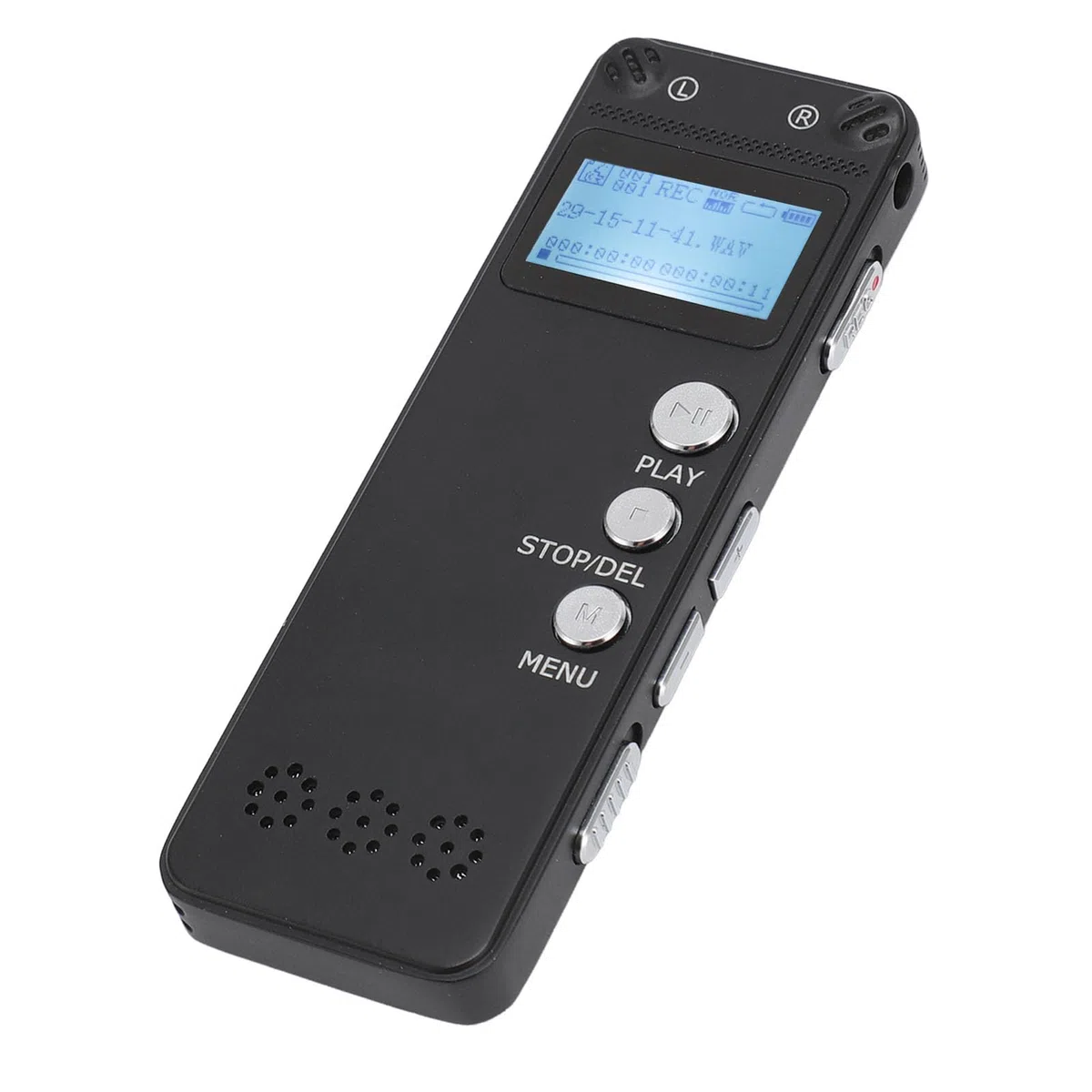 Grabadora de Voz Digital, Grabadora de Voz Reducción de Ruido Reproductor de MP3 Grabación Profesional con un Botón Tiempo de Grabación Continuo Prolongado para Reuniones