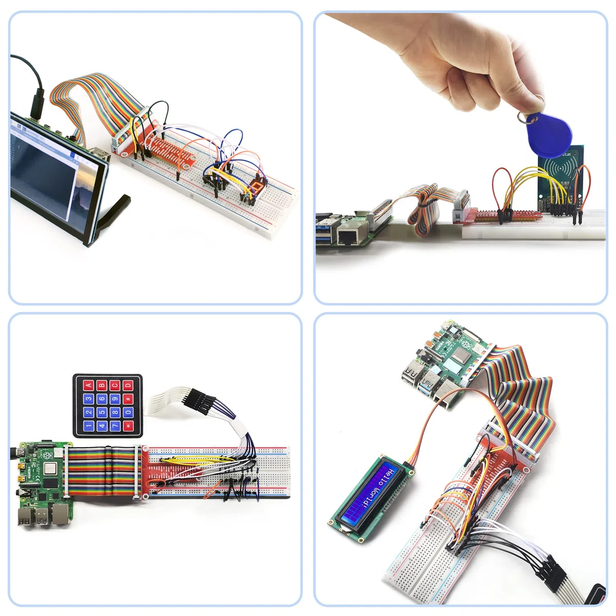 Miuzei Starter Kit Compatible con Arduino-Electrónica Kit con Protoboard con 58 Lecciones, 235 Componentes LC Display, Plug-in Board, Sensores, Relés, GPIO Extensión, Compatible con Raspberry Pi Curso