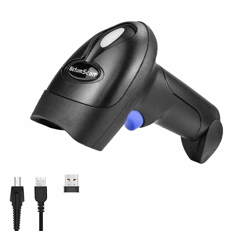 NetumScan Escáner de código de Barras 2D inalámbrico - Lector de código de Barras portátil Escanear QR PDF417 DataMatrix Maxicode para PC PC Computer NSL8