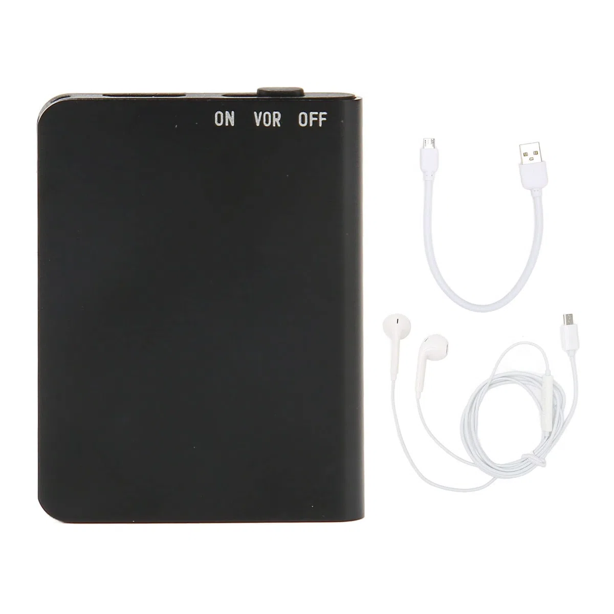 Grabadora de voz digital, reproductor de MP3, grabadora activada por voz, reducción de ruido HD, mini para clase para entrevistas para reuniones (inglés neutro, negro, 32 GB)