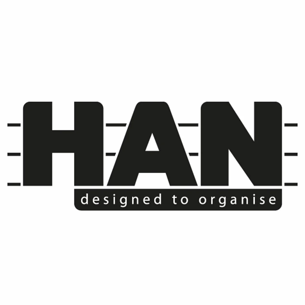 Han 955 Fichero para tarjetas A5 1300 tarjetas poliestireno negro 235x190x360 mm