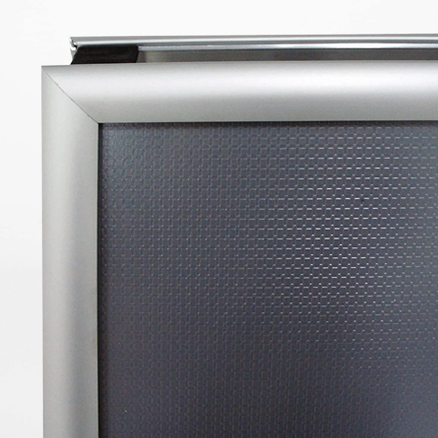 DisplayLager - Customer Budget Alu-Line, plata, para uso interior, ambos lados (2 carteles) (A1)