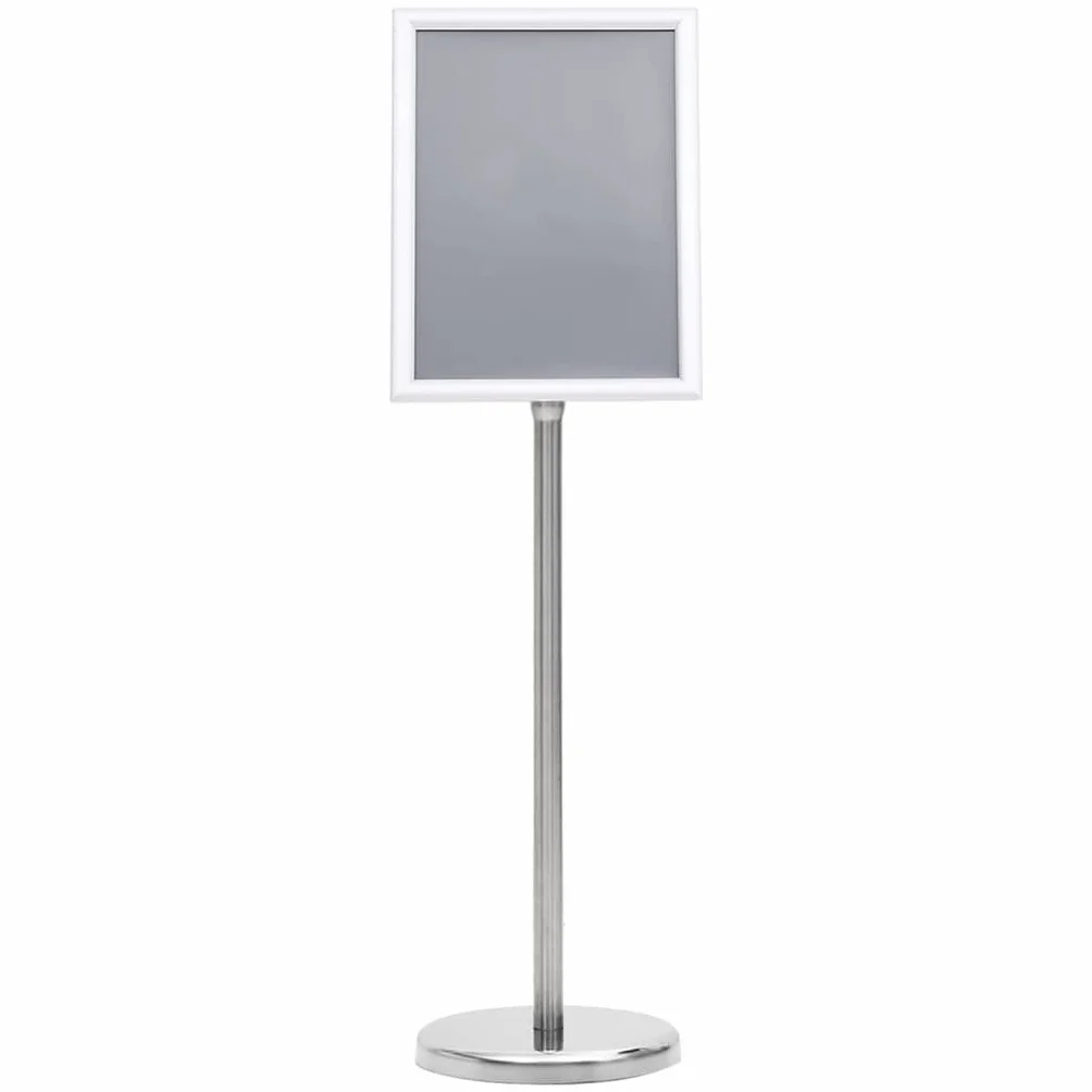 vidaXL Soporte de Pie para Carteles A4 Aleación de Aluminio Plateado