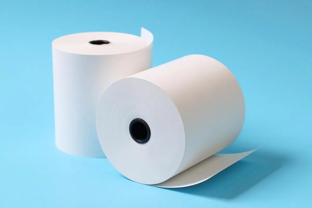 Smooth Papers Rollos de papel térmico para todas las máquinas de impresión de recibos EPOS, 80 mm x 70 mm (paquete de 20 rollos)