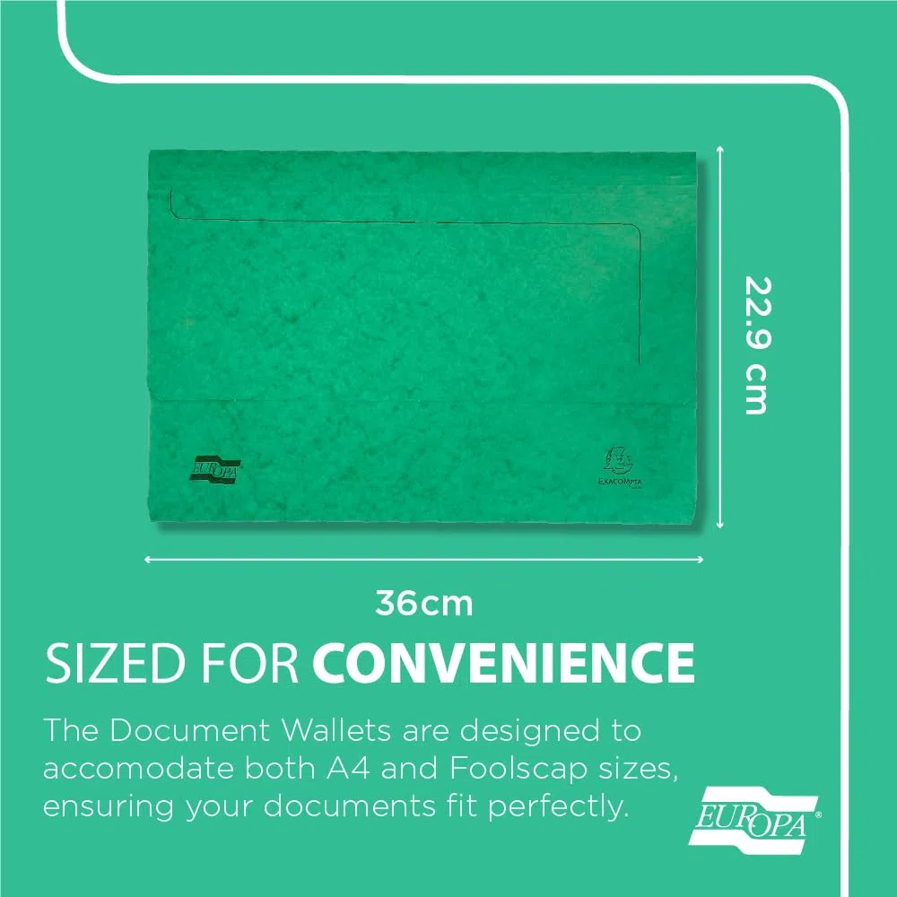 Exacompta Europa - Funda para documentos, color verde