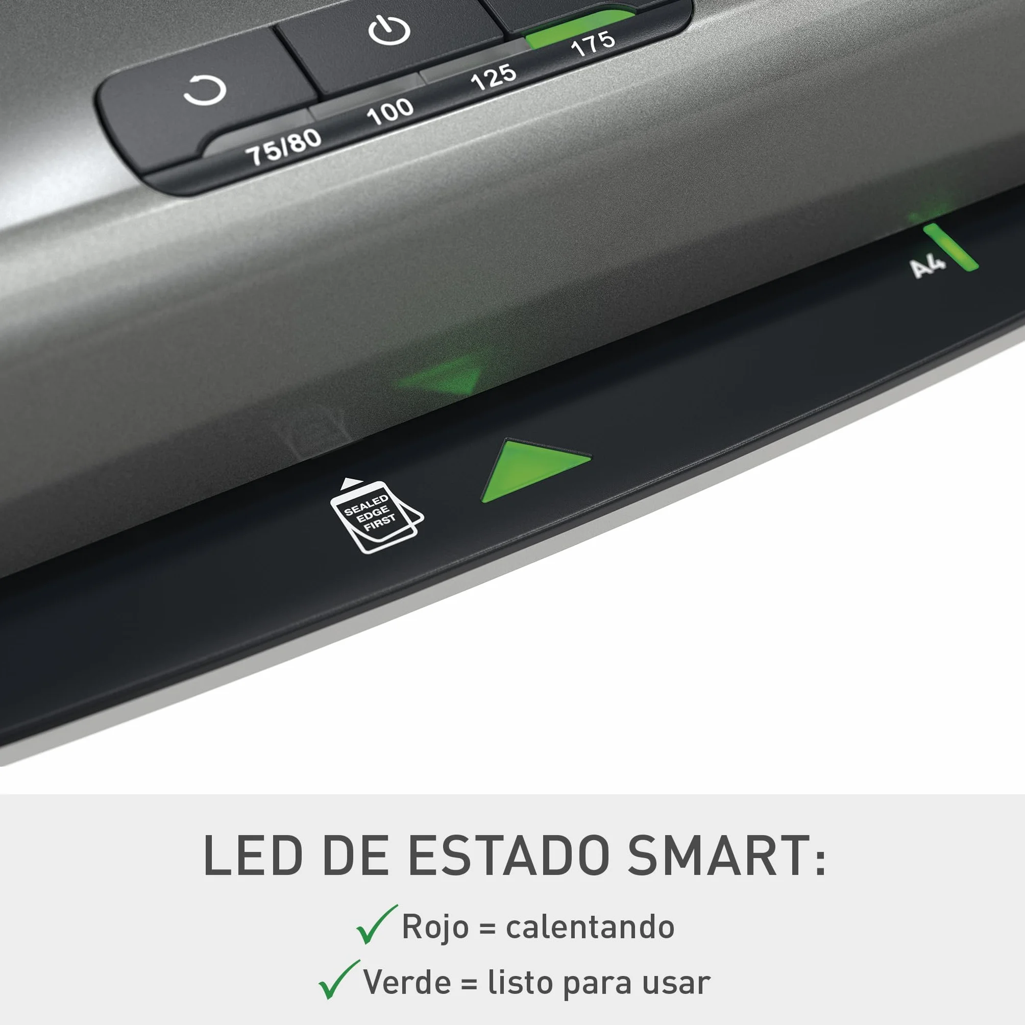 Leitz Plastificadora iLAM Office Pro A3 75-125 Micras Calentamiento 1 Minuto Gris/Blanco