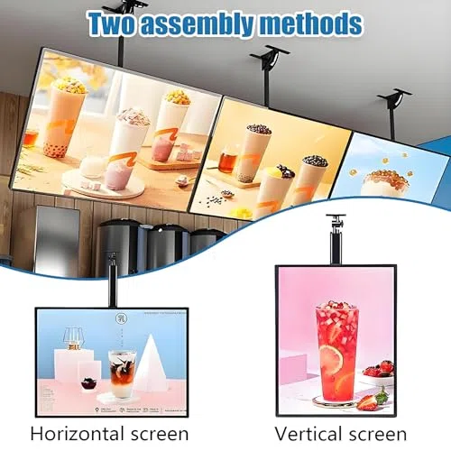 Caja de luz LED para menú, tablero de menús 3D retroiluminado para restaurantes y cafeterías, cartelera horizontal montada en la pared
