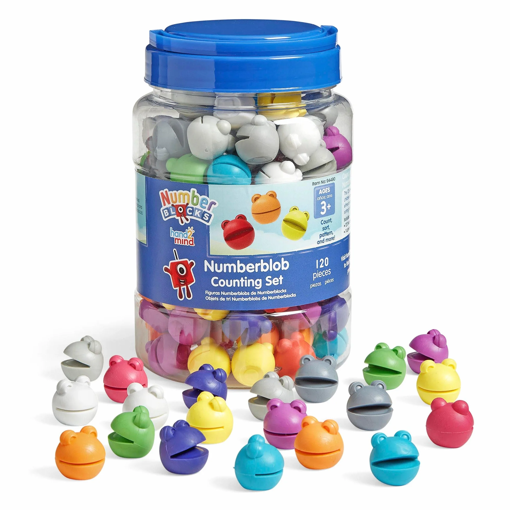 Learning Resources Numberblocks Figuras de Numberblobs, para Contar y clasificar, recurso didáctico de matemáticas, Maths Mastery, 3+ años