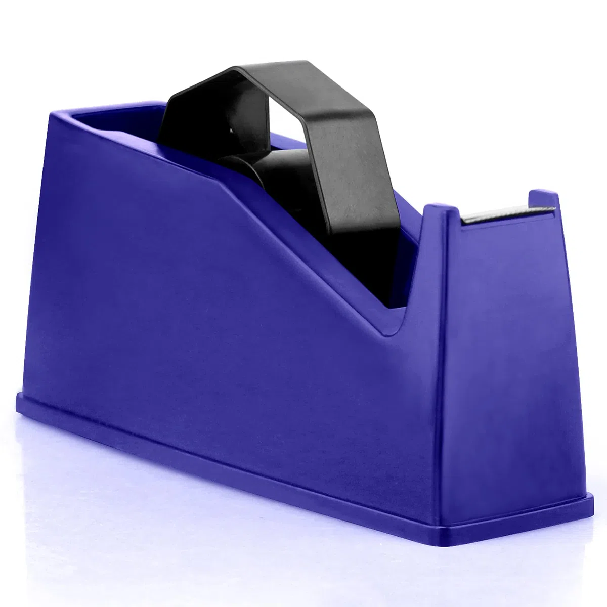 Dispensador de cinta térmica, dispensador de cinta adhesiva, soporte para núcleos de 1 pulgada y 3 pulgadas, 6.8 x 2.2 x 3.4 pulgadas, dispensador de cinta de escritorio, cinta térmica para