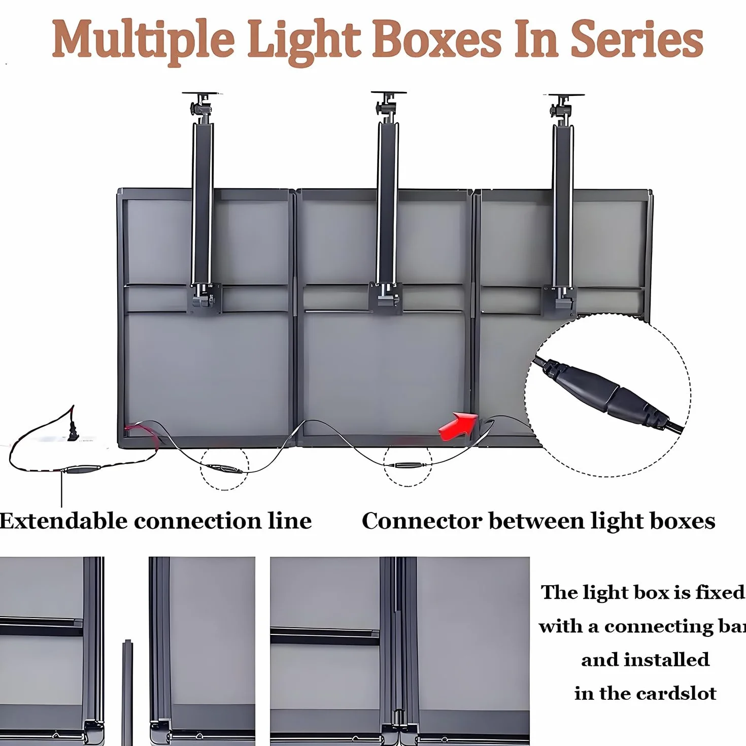 Caja de luz publicitaria iluminada para exhibición de tablero de menú, cartel de valla publicitaria montado en la pared para restaurante, tienda de comida rápida, fácil instalación