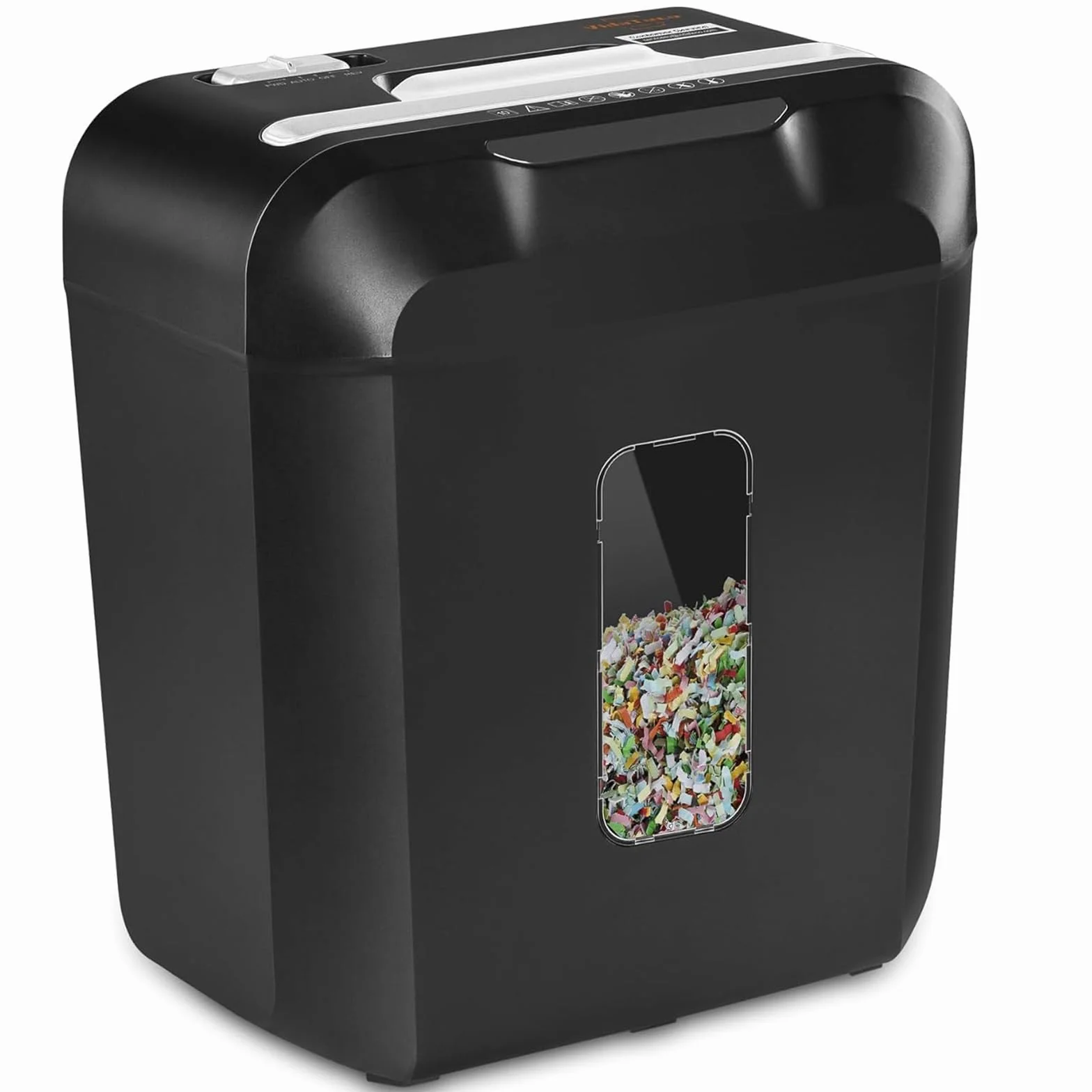 La trituradora doméstica VidaTeco de 10 Hojas y Corte Cruzado tritura Papel, Grapas y Clips, es pequeña para Oficina con Seguridad P-4, Anti-Atascos y cesto extraíble de 14L