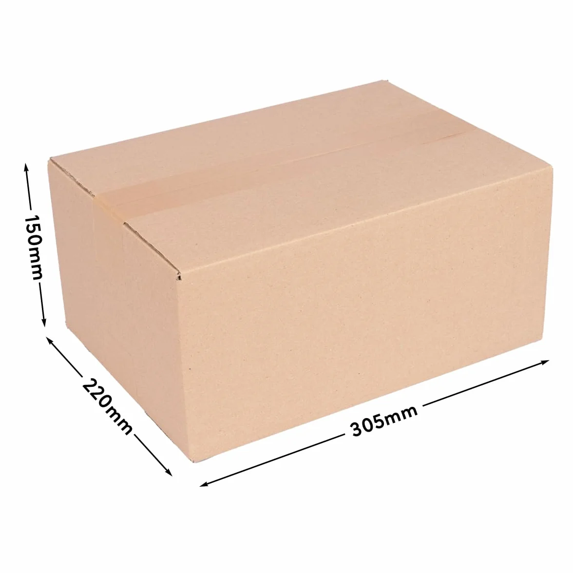 100 cajas plegables 300 x 215 x 140 mm Cajas de envío de cartón ondulado 1 embalaje de cartón ondulado KK 30 | cartón | embalaje de envío | paquetería