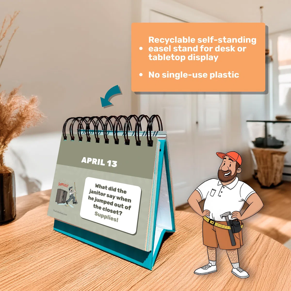Calendario de pared 2025 de Thats So Dad: 12 meses de bromas de papá, citas divertidas y momentos memorables para el día del padre (calendario 2026)