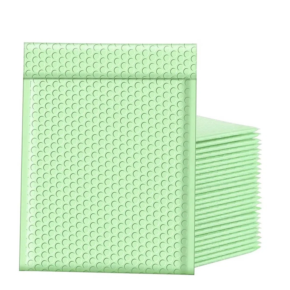 100 Uds sobres acolchados de burbujas bolsas envío autoselladas for embalaje y suministros comerciales para Cosméticos(Light green,18 * 23cm)