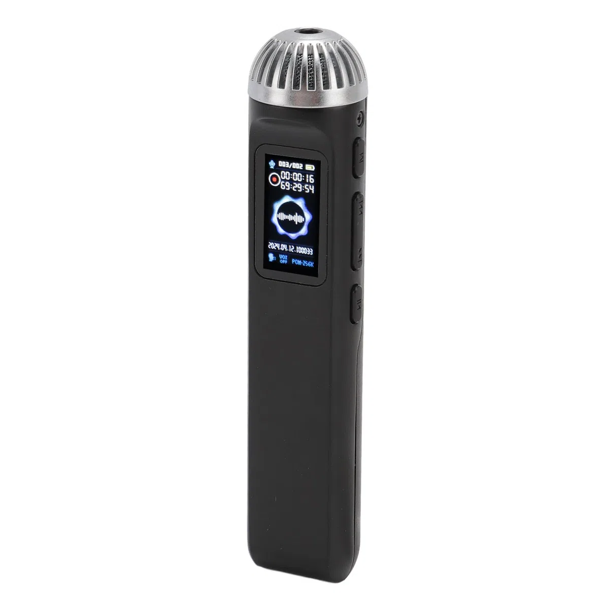 Grabadora Activada por Voz, Reducción de Ruido Grabadora de Voz Portátil de Reproducción de Música HiFi con Micrófono para Reuniones (32GB)