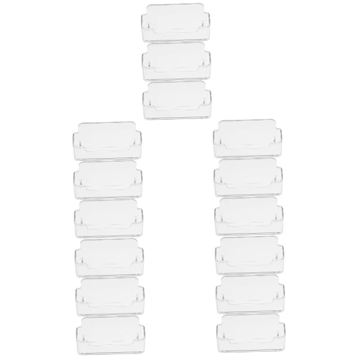SHINEOFI 5 Series Soportes De Marcador De Mesa Separadores De Tarjetas Oro Tarjetero Tarjetas Visita Tarjetero Para Tarjetas De Visita Titulares De Tarjetas De Visita Acrílico 3 Piezas X 5