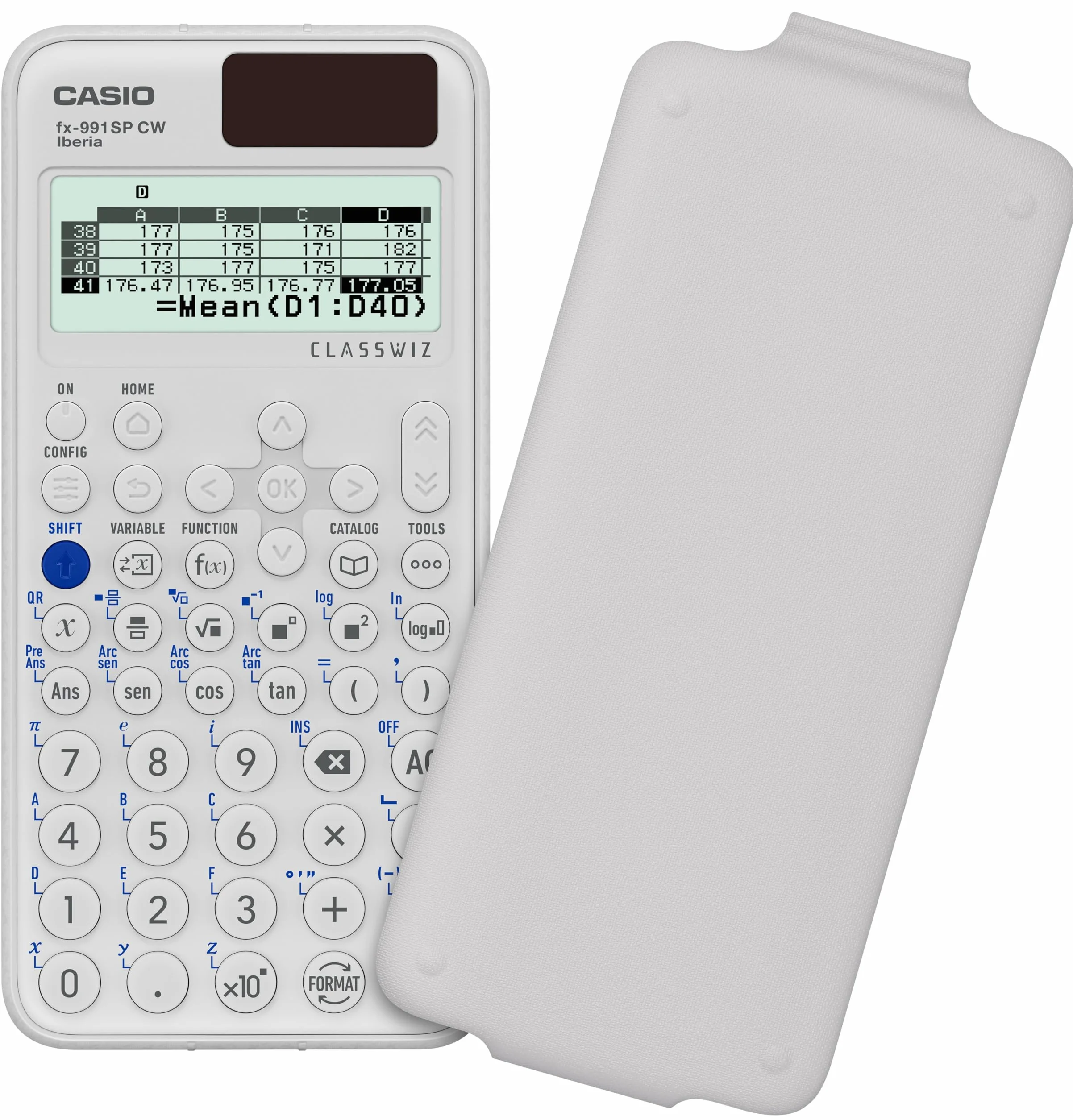 Casio FX-991SP CW Calculadora Científica 560 Funciones Solar Blanco
