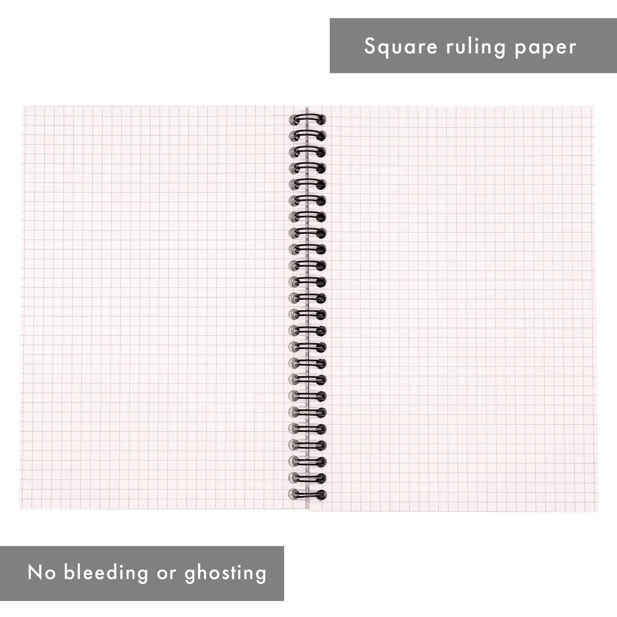 Pukka Pad, Cuaderno cuadriculado A5 Jotta Book paquete de 30 unidades – 21 x 14,9 cm - Cuaderno con espiral con cuadrados de 5 mm en papel blanco de 80 g/m² con bordes perforados para fácil extracción