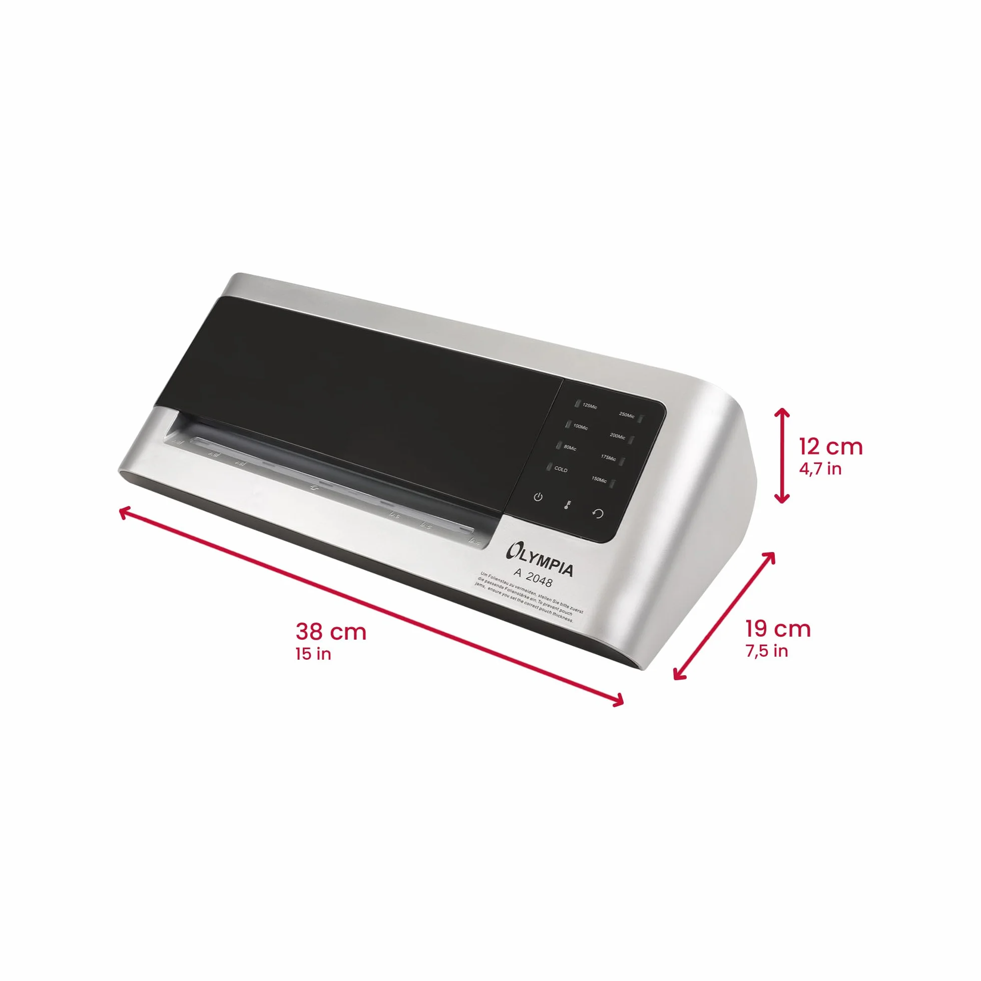 Olympia A 2048 Plastificadora con 4 ruedas