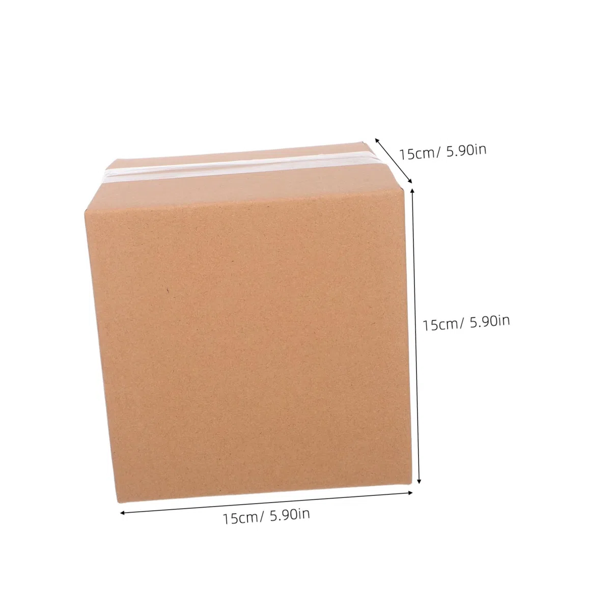 DOITOOL 15 Piezas Cajas Cuadradas de Cartón Marrón para Envío Paquete de Unidades Cajas Resistentes de Cartón Corrugado para Embalaje y Almacenamiento Suministros para Pequeñas