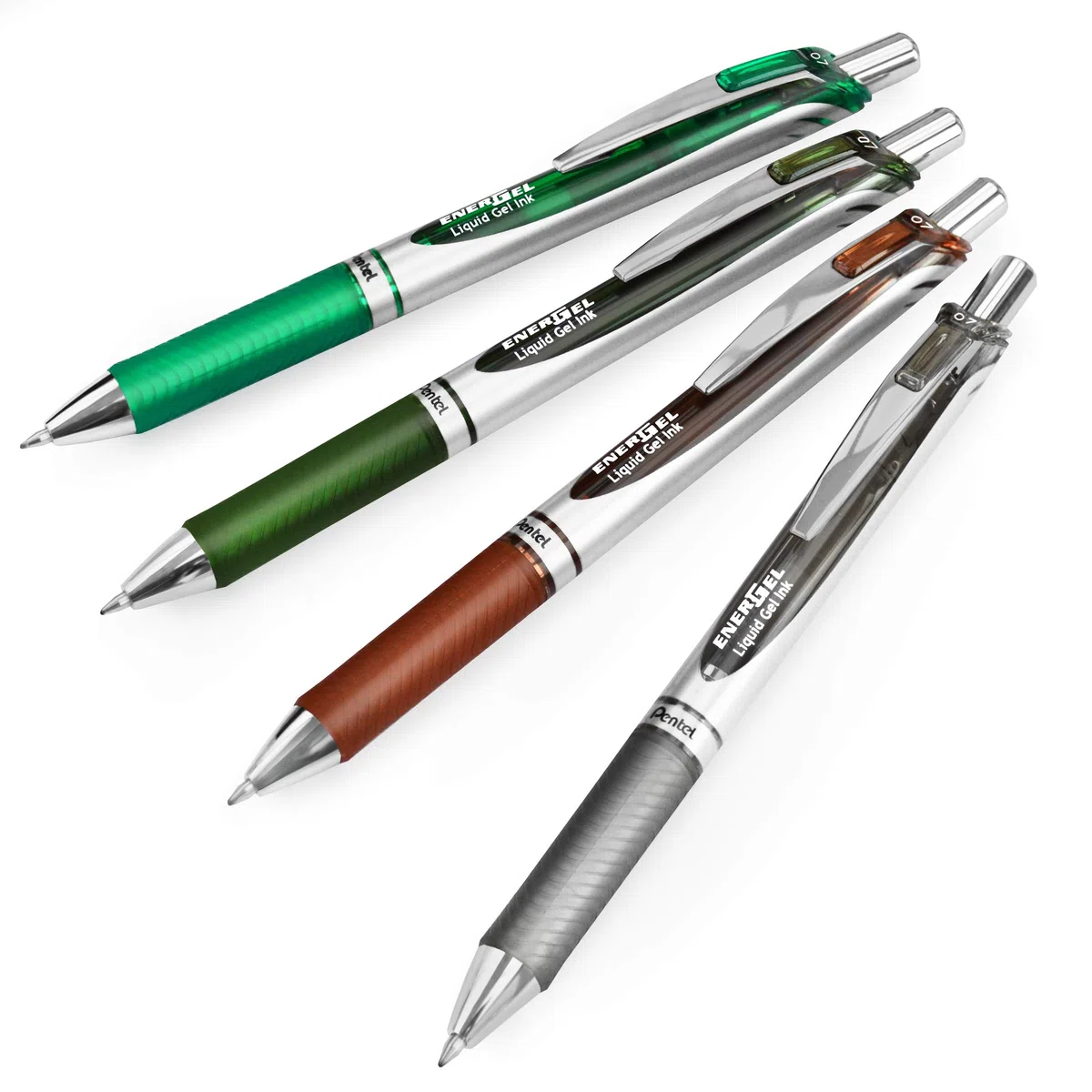 Pentel EnerGel XM BL77 - Bolígrafo retráctil de gel (0,7 mm, 54 % reciclado, 1 unidad por color, 20 unidades)