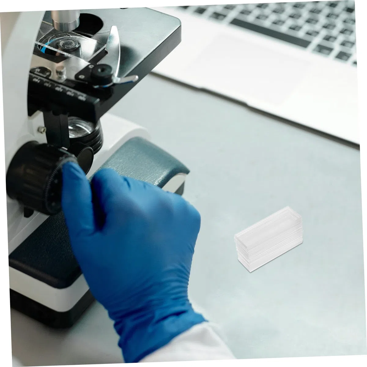 SOLUSTRE 200piezas de Vidrio Transparentes para Prelimpiados para Uso Laboratorios de Ciencias Biológicas y Experimentos