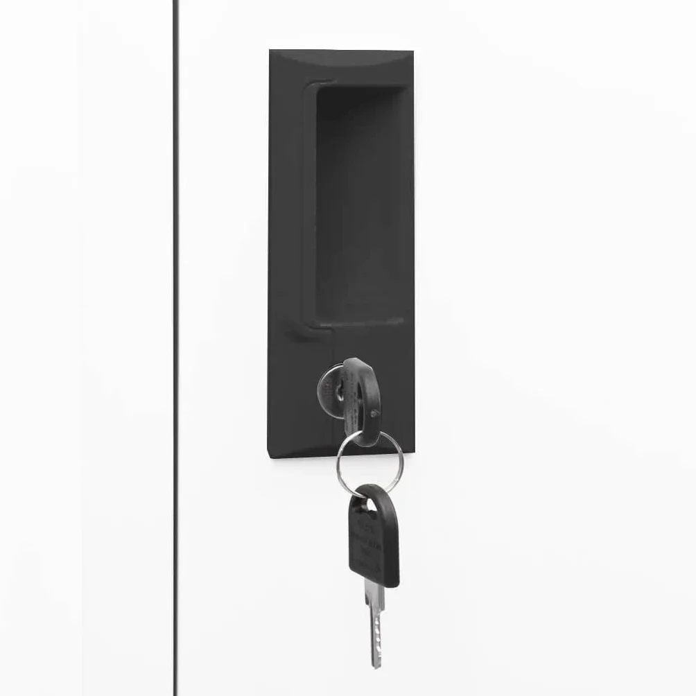vidaXL Taquilla Armario Casillero de Acero Blanco 38x45x180 cm