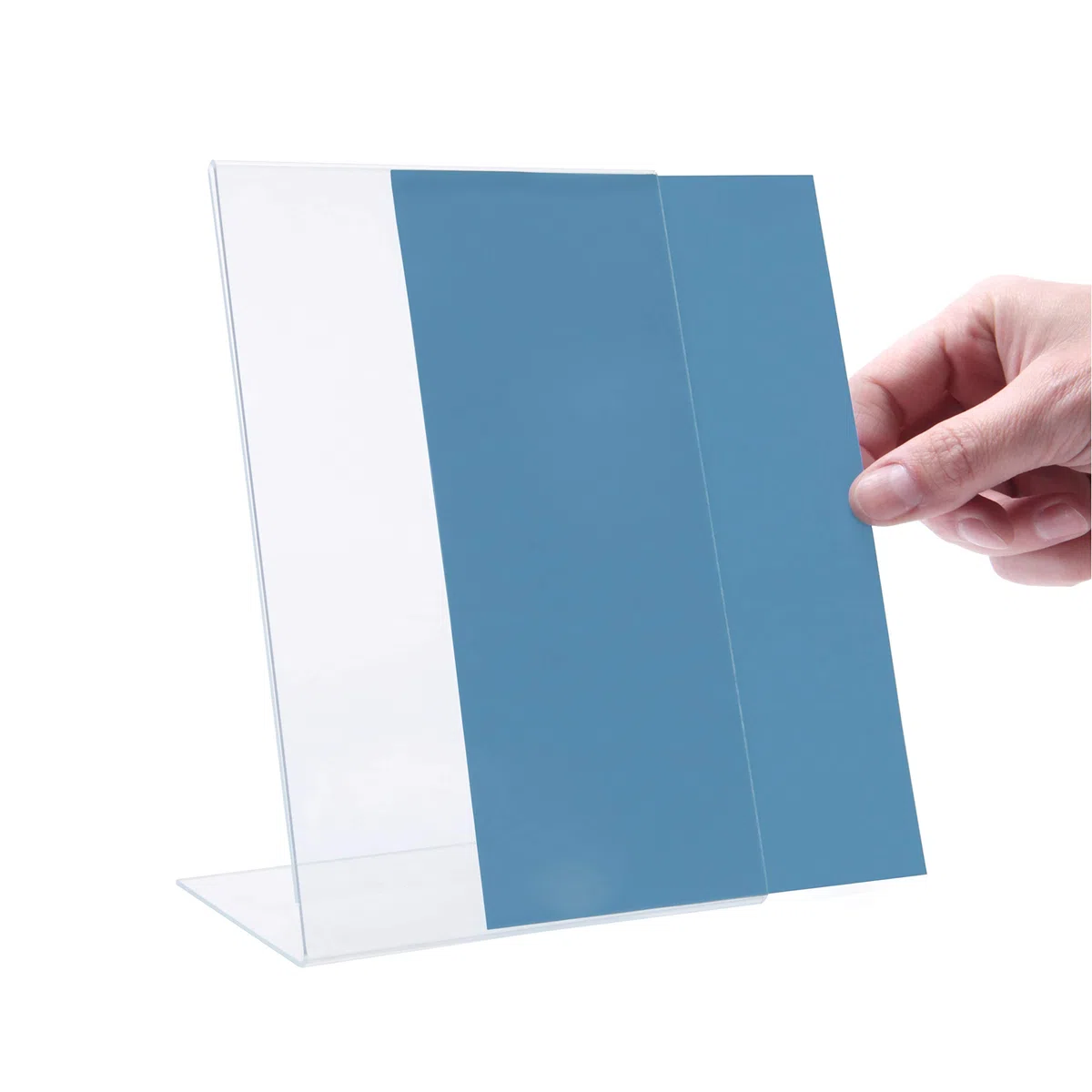 Danieli Store - Expositor Metacrilato Transparente A4 Vertical - Expositor Acrilico Porta Menú, Porta Precios, Porta Fotos Para Mesa - Soporte de Acrílico Transparente Para Avisos (10 unidades)