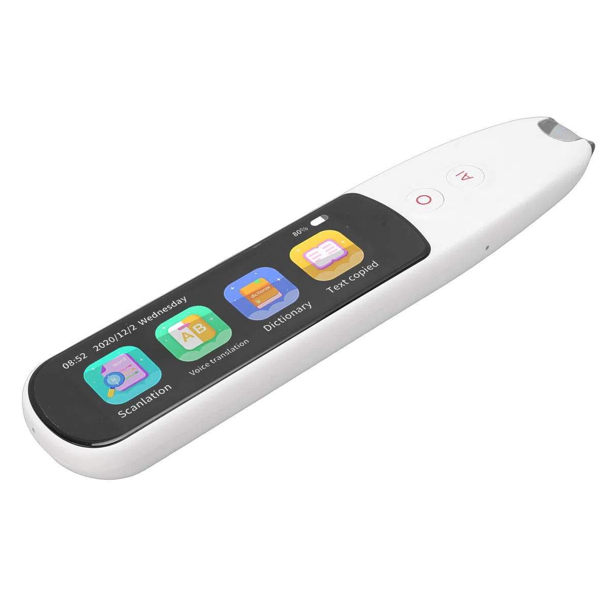 Bolígrafo de Traducción, Bluetooth WiFi sin Conexión, Bolígrafo de Lectura de Escaneo en Línea, de Escaneo con ROM de 8 GB Diccionario Incorporado de Texto a Voz para Niños y Adultos con
