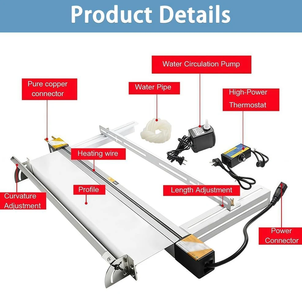 Herramienta manual de plegado de láminas de plástico para acrílico y PVC, ideal para hacer carteles y manualidades