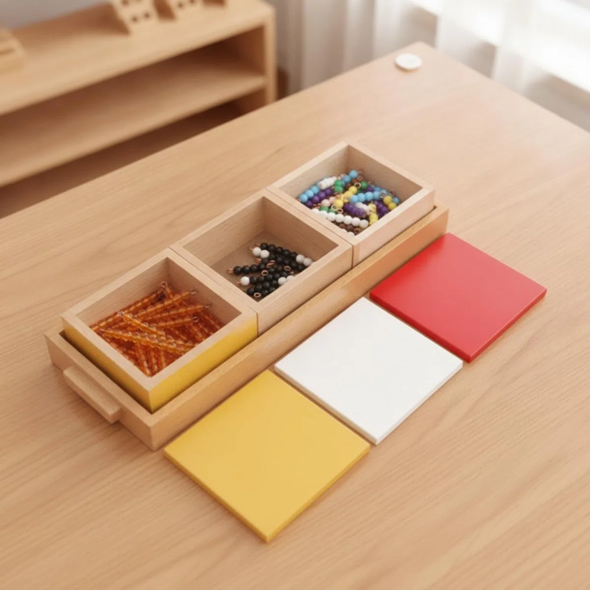 predolo Juego la Serpiente Aritmética Numérico Sensorial Caja con Fichas para Escuela en Casa, Juego De Serpiente De Suma Modelo Internacional, Oro Transparente