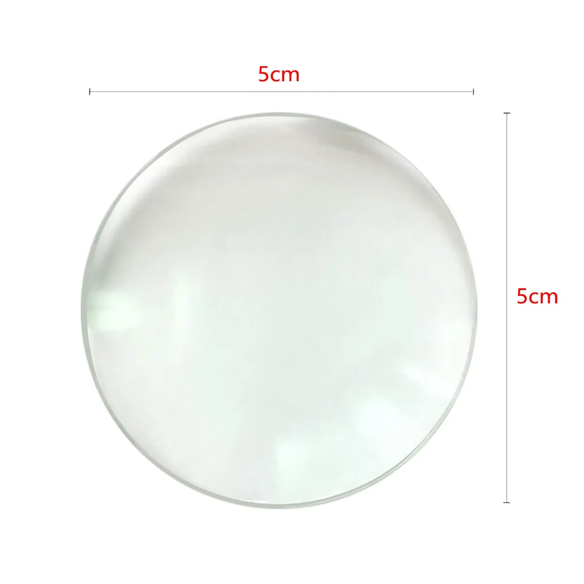 Lupa de aumento HD 30X de 50 mm de diámetro, doble lente convexa, lupa óptica de cristal, lupa de joyería para leer monedas, sellos, mapas, laboratorios de manualidades, 90 mm de longitud focal