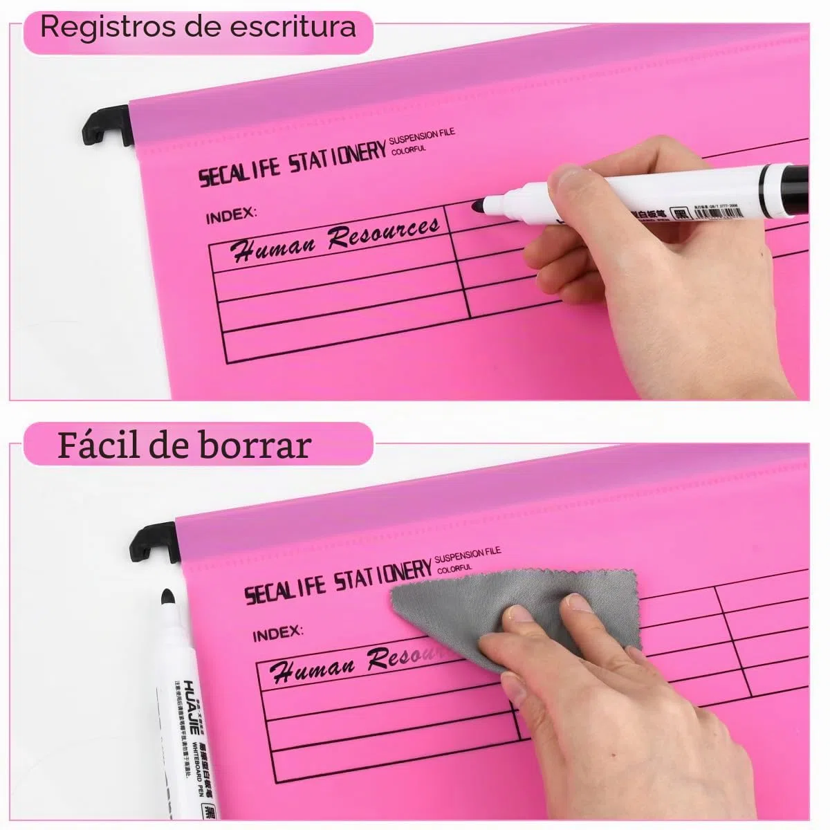 24 Piezas Archivo Carpetas Colgantes Polipropileno,Archivadores Colgantes A4,5 Colores Carpeta Colgante con Pestañas e Inserciones para Escuela, Hogar, Trabajo, Oficina