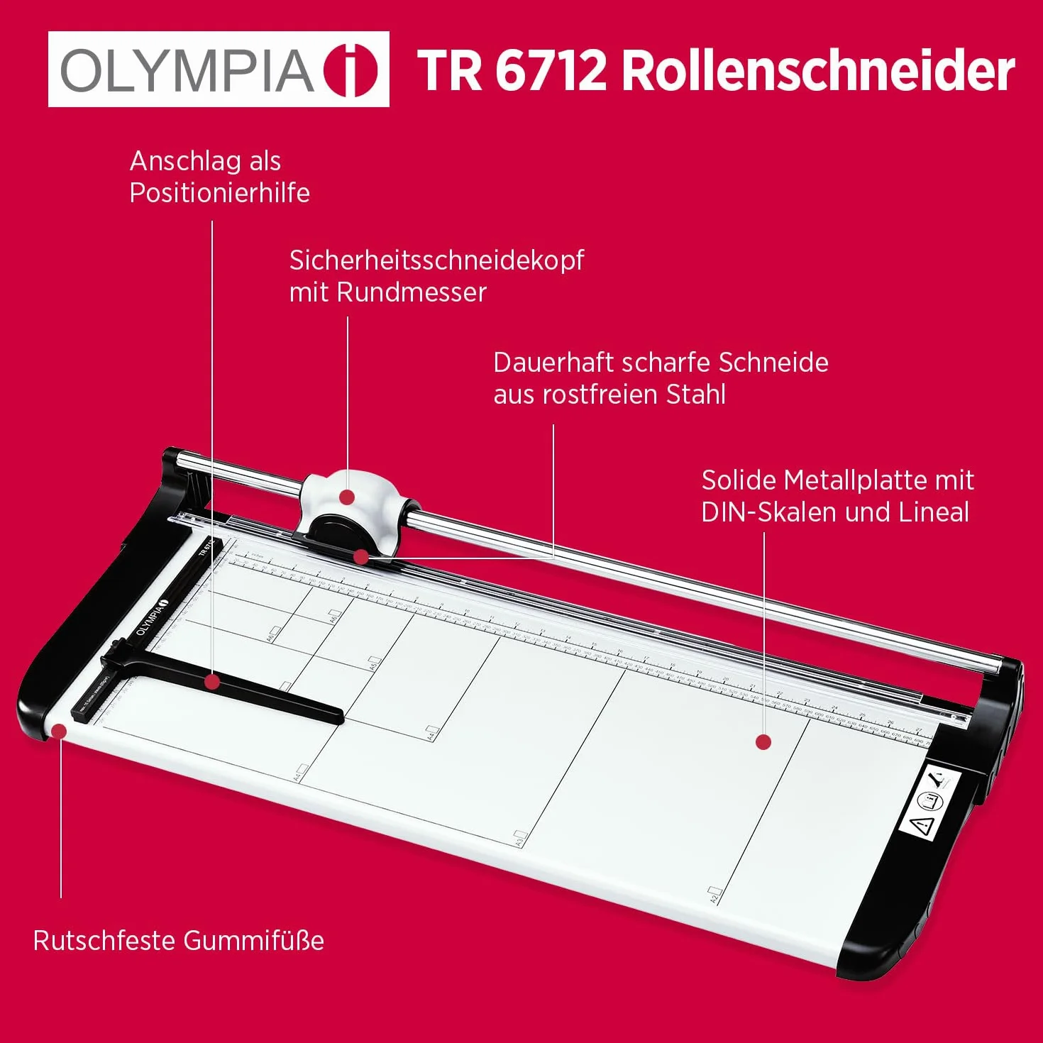 Olympia TR 6712 Schneidelineal
