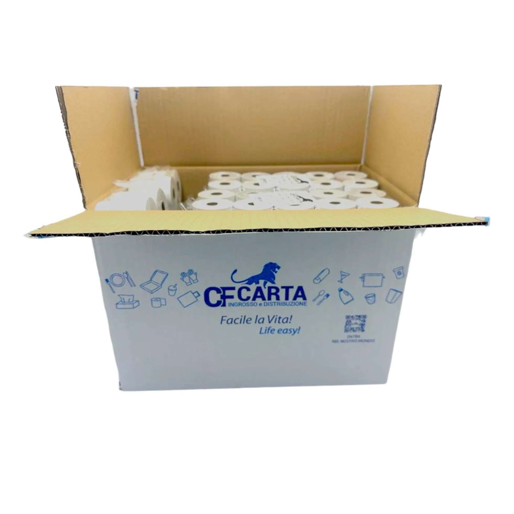 Rollos térmicos para caja, rollos homologados para recibos de 57 mm x 30 metros de longitud, paquete de 100, rollos impresora térmica, papel impresora térmica