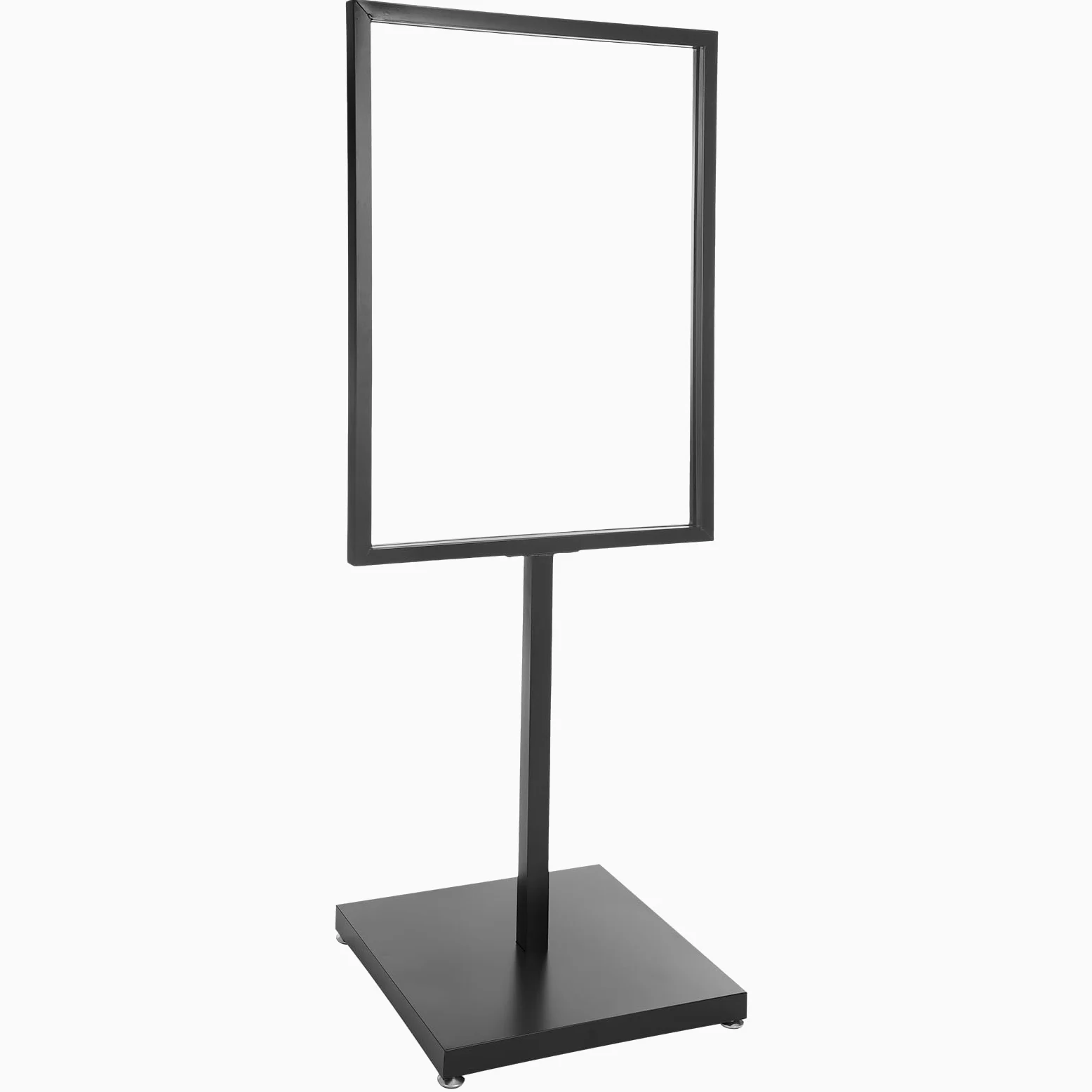 Expositor de publicidad de hierro con ajuste de altura, moderno soporte para carteles con pintura en aerosol antioxidante, marco estable (90 x 65 cm) para tiendas/eventos/exposiciones