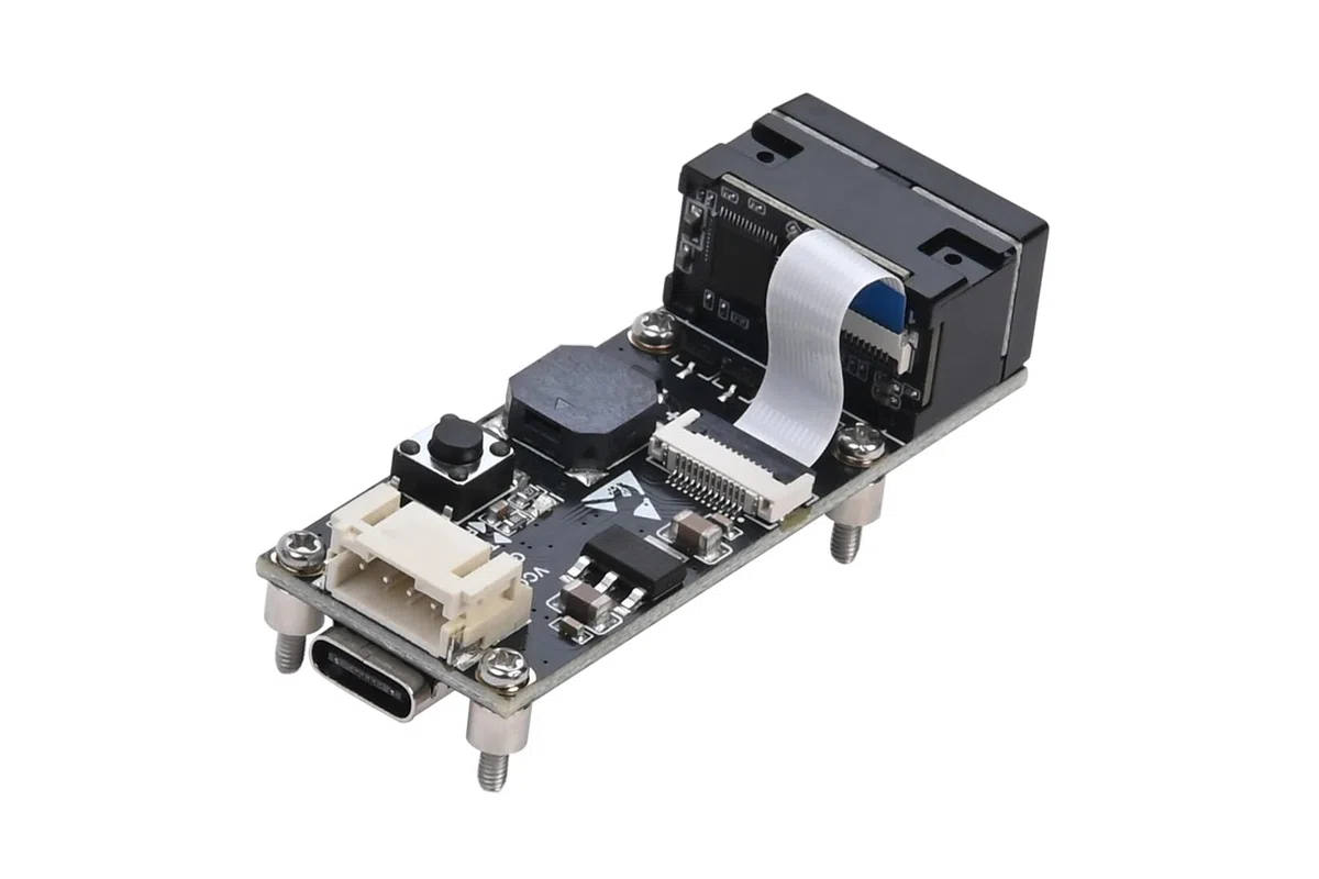 USB Barcode Scanner Module, 1D 2D QR Code Reader with TTL UART & Type-C Interface, Embedded Barcode Recognition Scanner for Arduino Raspberry Pi POS System Screen & Paper Scanning